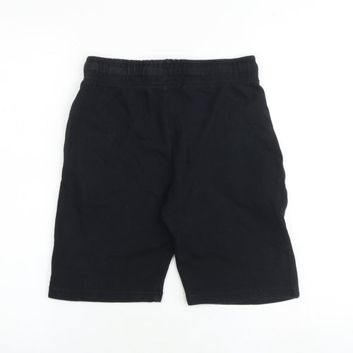 Urban Outlaws Boys Black 100% Cotton Bermuda Shorts Size 12 Years Regular Tie