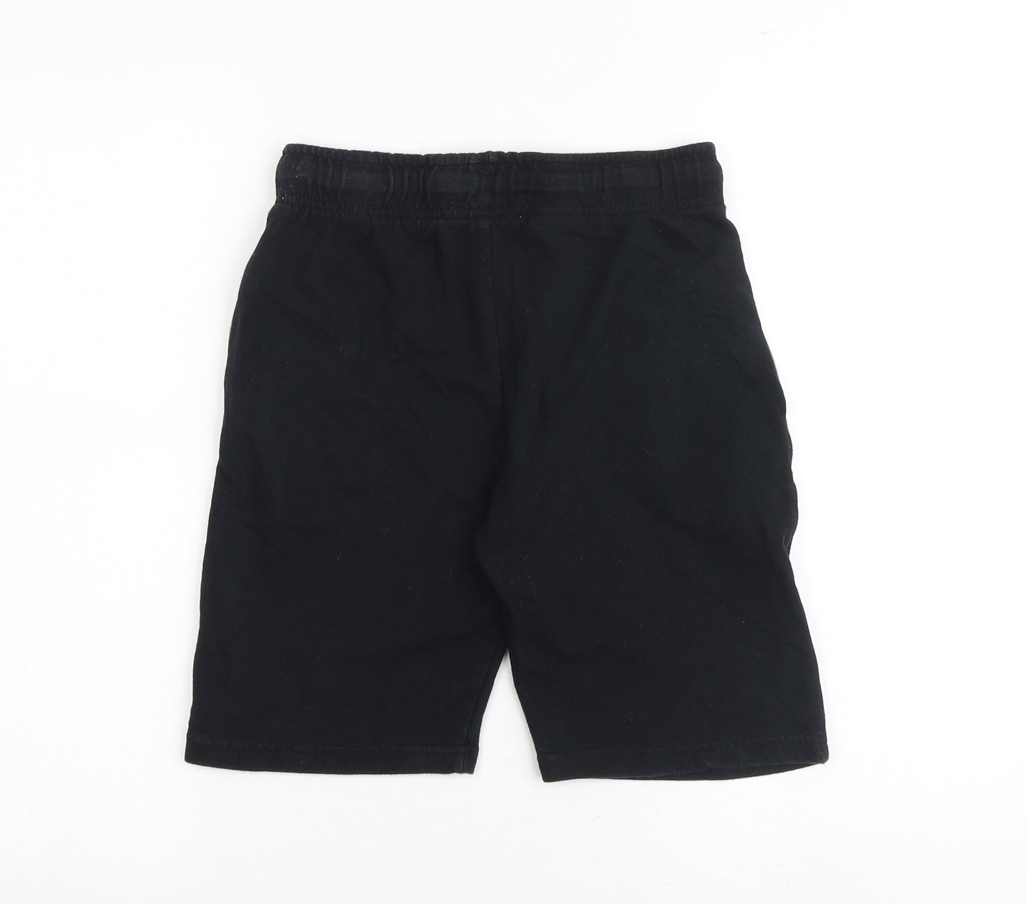 Urban Outlaws Boys Black 100% Cotton Bermuda Shorts Size 12 Years Regular Tie