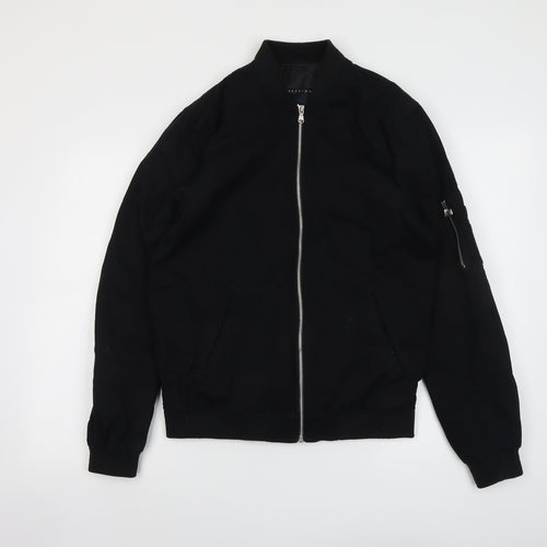 ASOS Mens Black Jacket Size S Zip