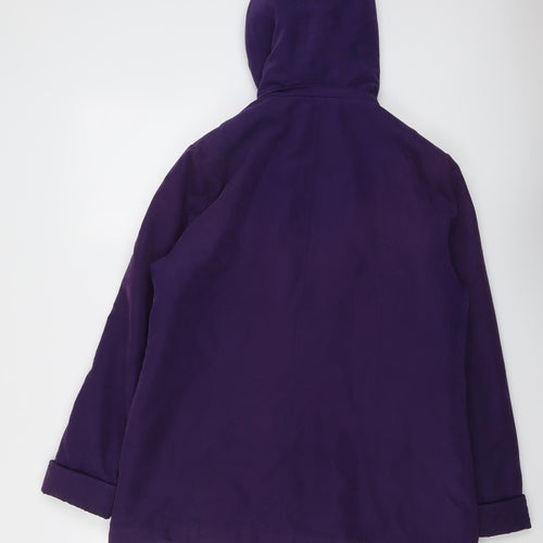 First Avenue Womens Purple Jacket Size 12 Zip