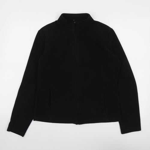 Marks and Spencer Womens Black Jacket Size 14 Zip