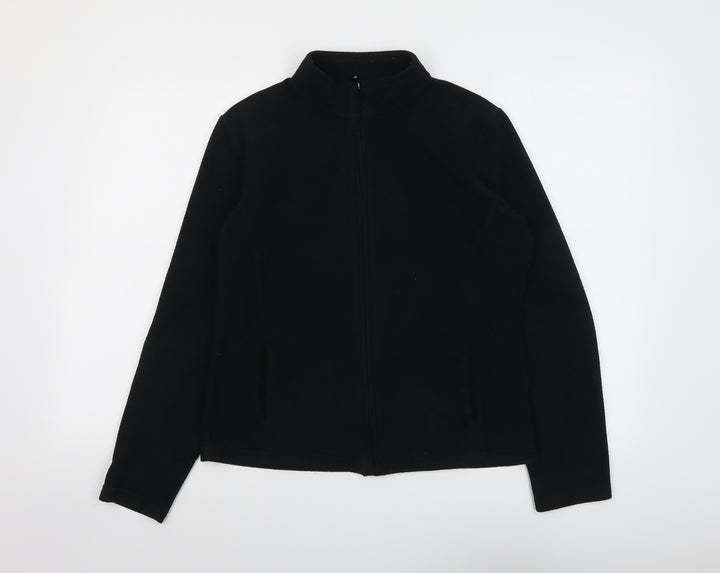 Marks and Spencer Womens Black Jacket Size 14 Zip