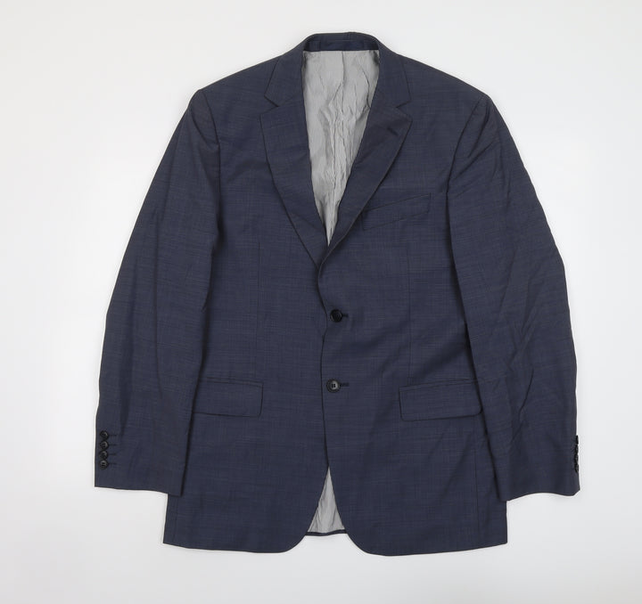 Marks and Spencer Mens Blue Wool Jacket Suit Jacket Size 40 Regular