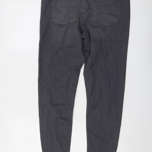 Marks and Spencer Womens Grey Cotton Jegging Jeans Size 12 L27 in Regular