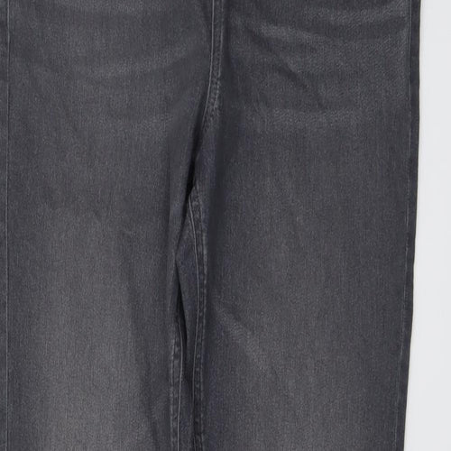 Marks and Spencer Womens Grey Cotton Jegging Jeans Size 12 L27 in Regular