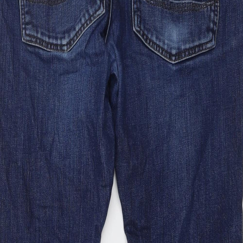 Ted Baker Mens Blue Cotton Straight Jeans Size 32 in L30 in Regular Button