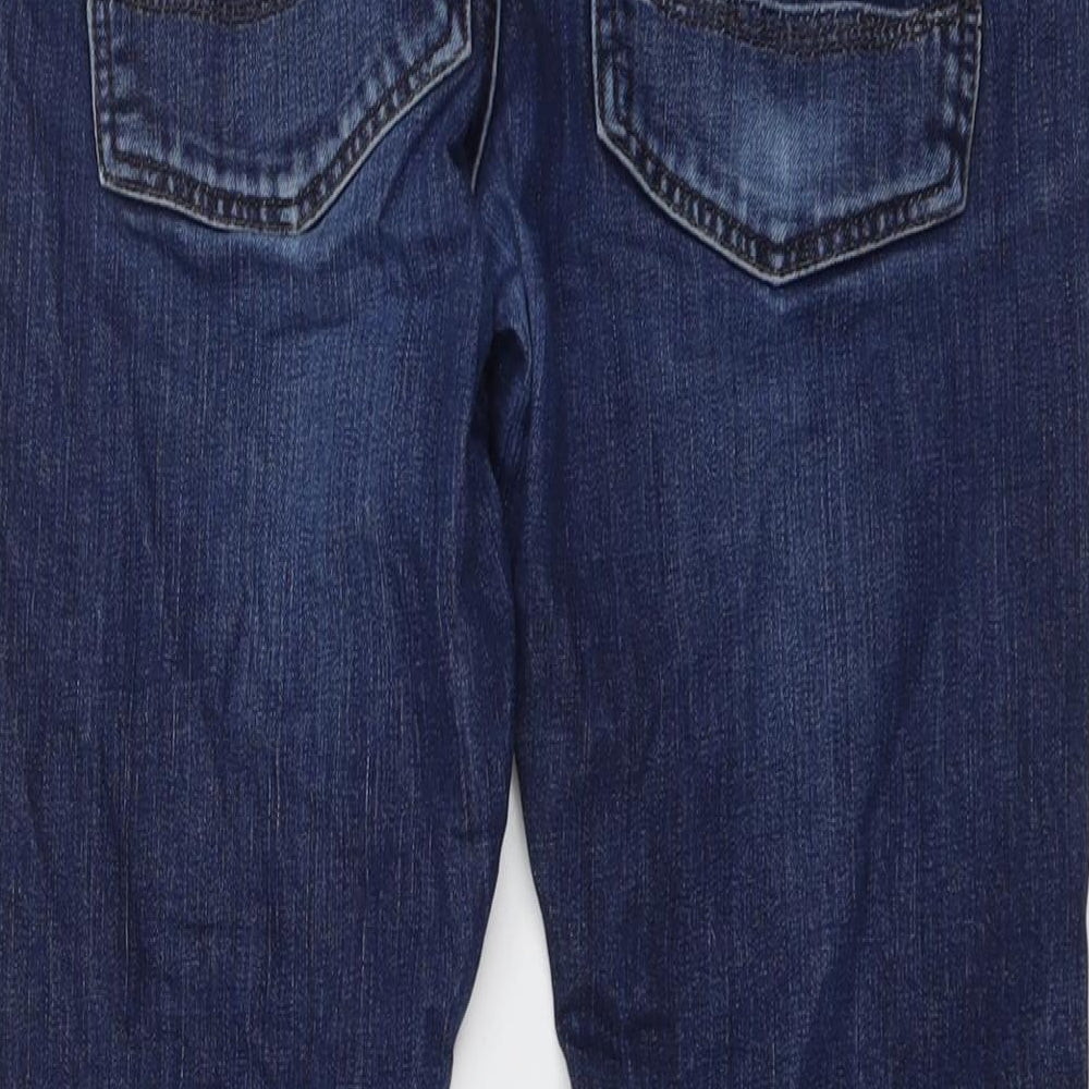 Ted Baker Mens Blue Cotton Straight Jeans Size 32 in L30 in Regular Button