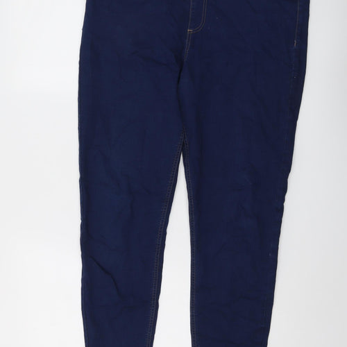 Marks and Spencer Womens Blue Cotton Jegging Jeans Size 18 L29 in Regular