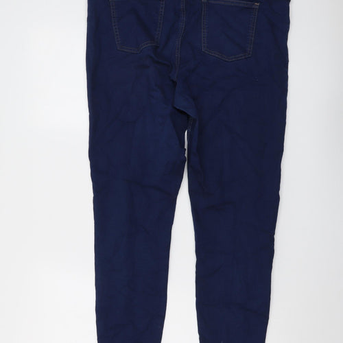 Marks and Spencer Womens Blue Cotton Jegging Jeans Size 18 L29 in Regular
