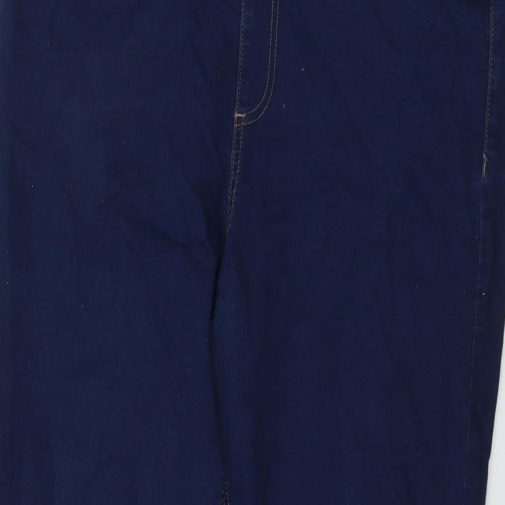 Marks and Spencer Womens Blue Cotton Jegging Jeans Size 18 L29 in Regular