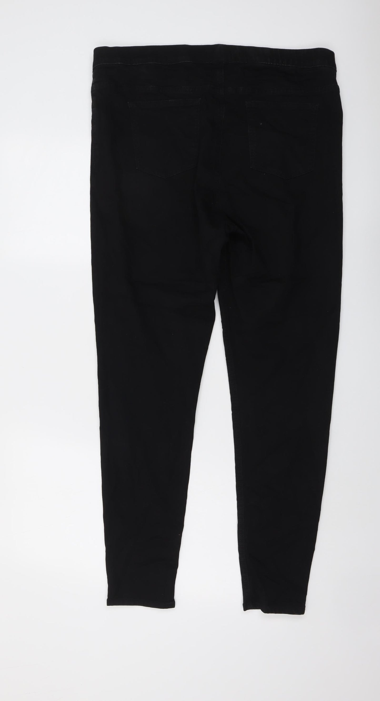 Marks and Spencer Womens Black Cotton Jegging Jeans Size 18 L29 in Regular