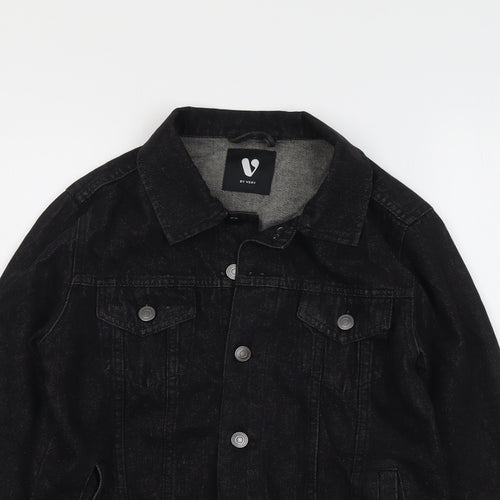 Very Girls Black Jacket Size 13 Years Button - Girls Will Be Girls Slogan