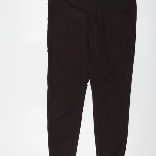Marks and Spencer Womens Brown Cotton Jegging Jeans Size 16 L27 in Regular