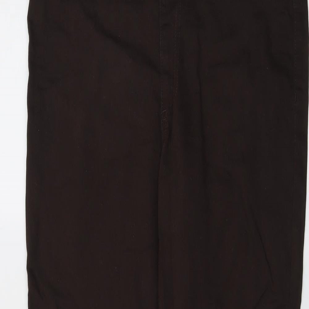 Marks and Spencer Womens Brown Cotton Jegging Jeans Size 16 L27 in Regular