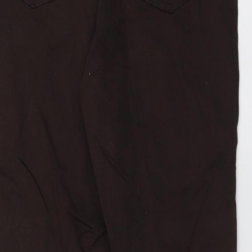 Marks and Spencer Womens Brown Cotton Jegging Jeans Size 16 L27 in Regular