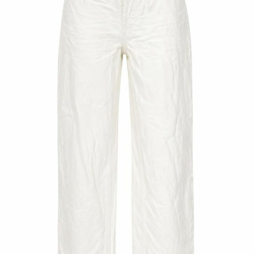 Topshop Womens Ivory Cotton Straight Jeans Size 26 in L33 in Regular Button