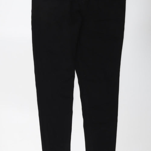 Marks and Spencer Womens Black Cotton Skinny Jeans Size 16 L26 in Regular Button