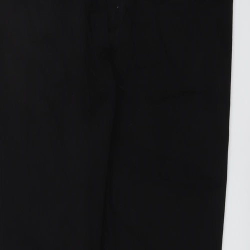 Marks and Spencer Womens Black Cotton Skinny Jeans Size 16 L26 in Regular Button