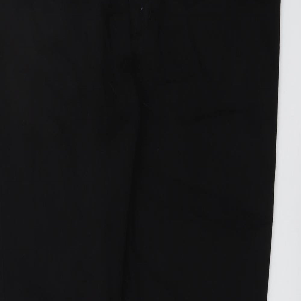 Marks and Spencer Womens Black Cotton Skinny Jeans Size 16 L26 in Regular Button