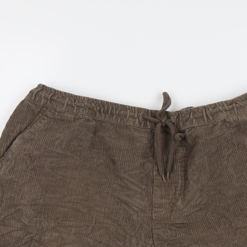 ASOS Womens Brown Cotton Sweat Shorts Size XL L5 in Regular Drawstring