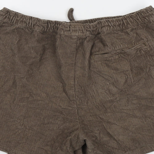 ASOS Womens Brown Cotton Sweat Shorts Size XL L5 in Regular Drawstring