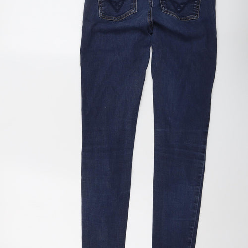 Oasis Womens Blue Cotton Skinny Jeans Size 10 L29 in Regular Button