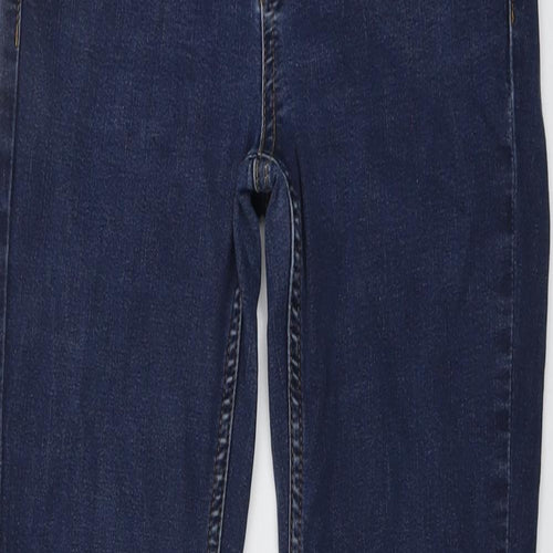 Oasis Womens Blue Cotton Skinny Jeans Size 10 L29 in Regular Button