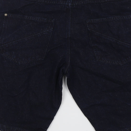 SoulCal&Co Mens Blue Cotton Chino Shorts Size L L11 in Regular Button