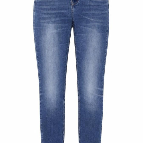 Oasis Womens Blue Cotton Skinny Jeans Size 30 in L30 in Regular Button