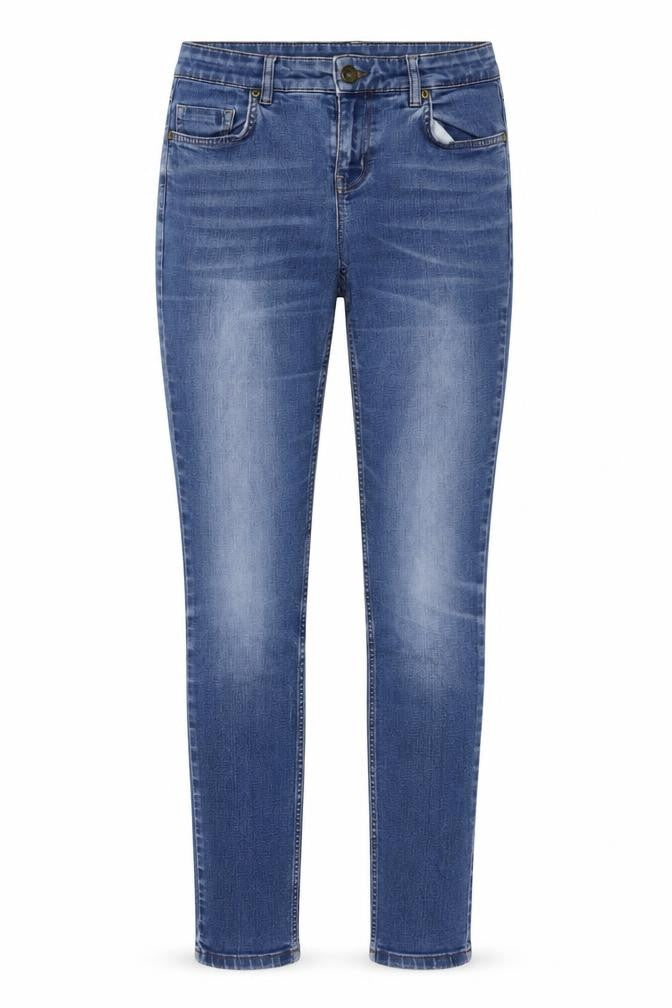 Oasis Womens Blue Cotton Skinny Jeans Size 30 in L30 in Regular Button