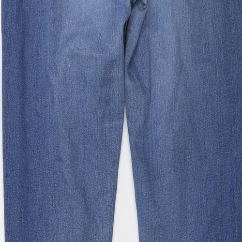 Oasis Womens Blue Cotton Skinny Jeans Size 30 in L30 in Regular Button
