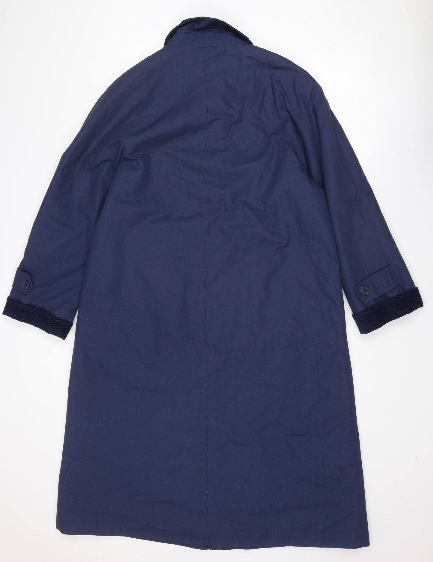 Dannimac Womens Blue Overcoat Coat Size 14 Button