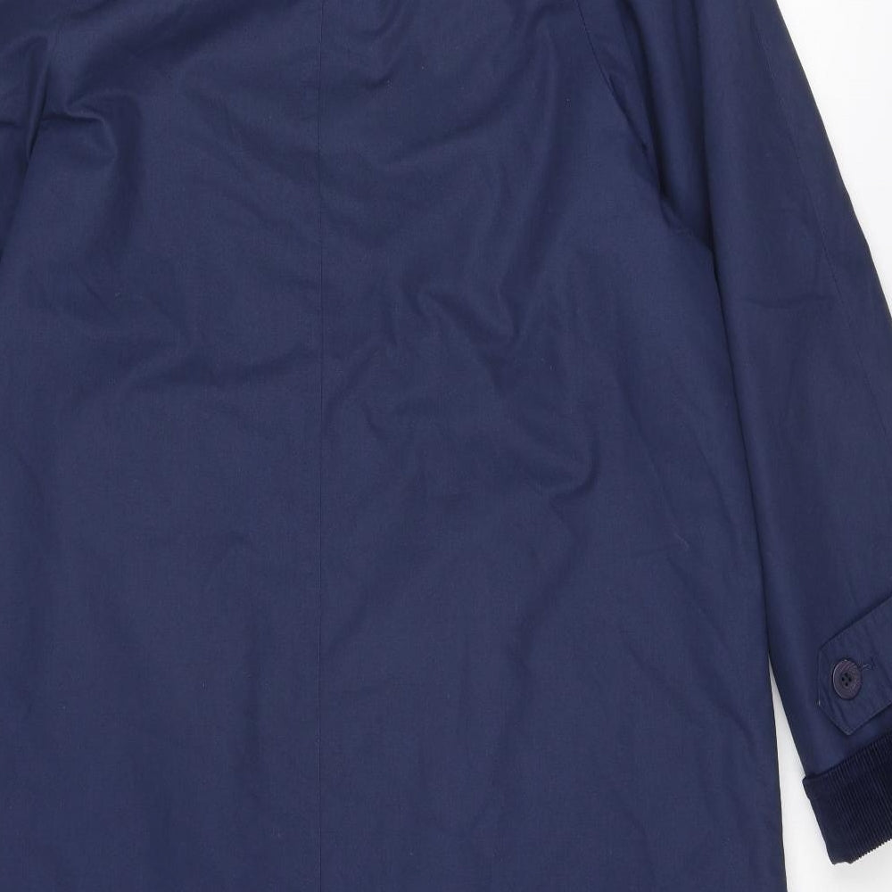 Dannimac Womens Blue Overcoat Coat Size 14 Button