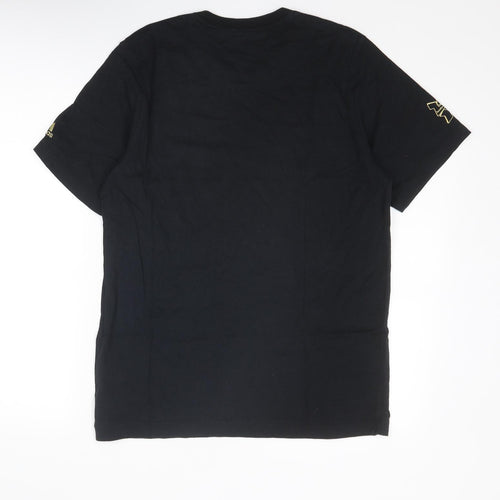adidas Mens Black Cotton T-Shirt Size M Round Neck - London 2012 Olympic Games