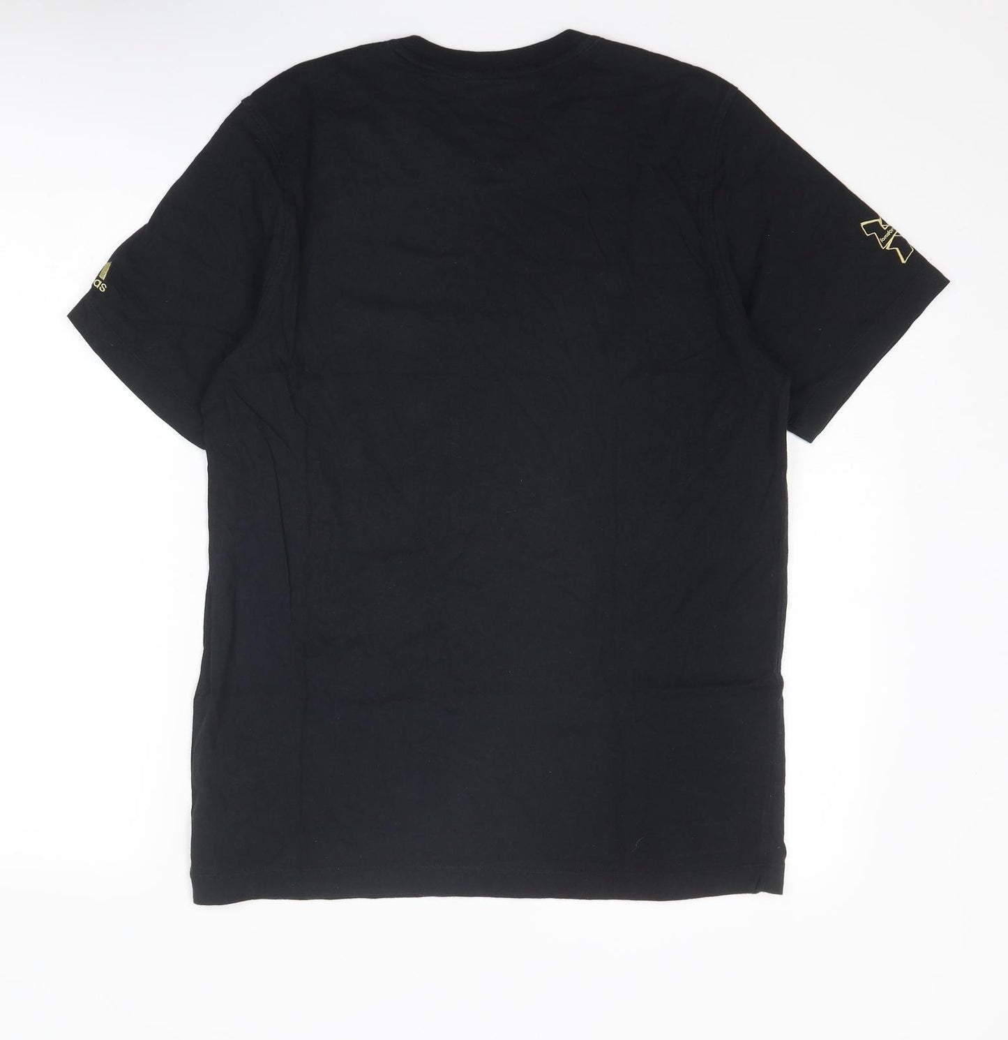 adidas Mens Black Cotton T-Shirt Size M Round Neck - London 2012 Olympic Games