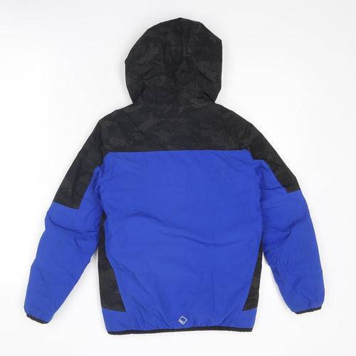 Regatta Boys Blue Colourblock Jacket Size 9-10 Years Zip