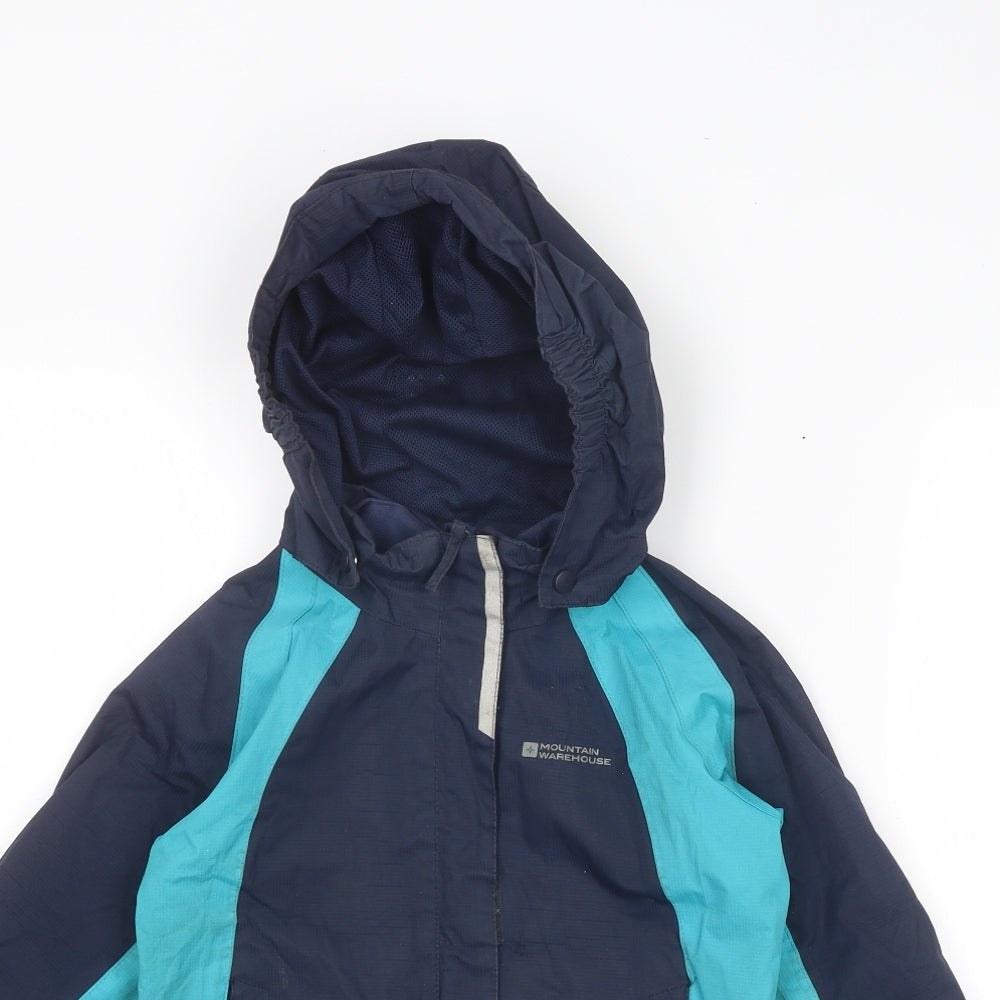 Mountain Warehouse Boys Blue Colourblock Jacket Size 7-8 Years Zip