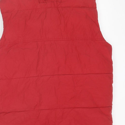 Maine New England Mens Red Gilet Jacket Size L Zip
