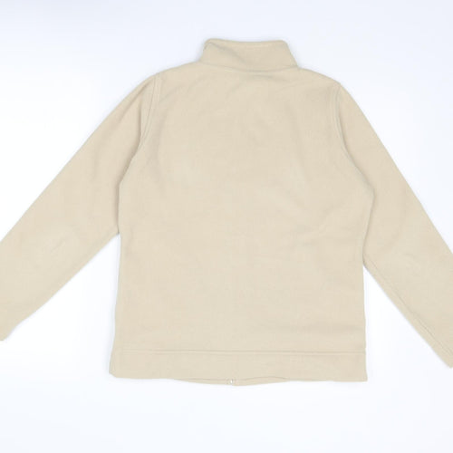 EWM Womens Beige Jacket Size 10 Zip - Size 10-12