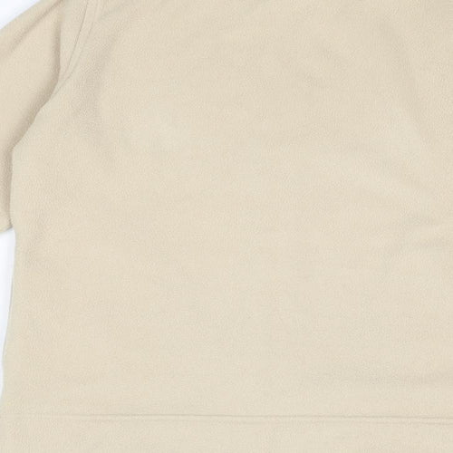 EWM Womens Beige Jacket Size 10 Zip - Size 10-12