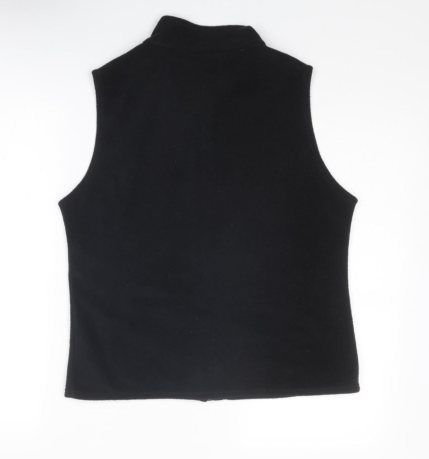 Marks and Spencer Womens Black Gilet Jacket Size 14 Zip