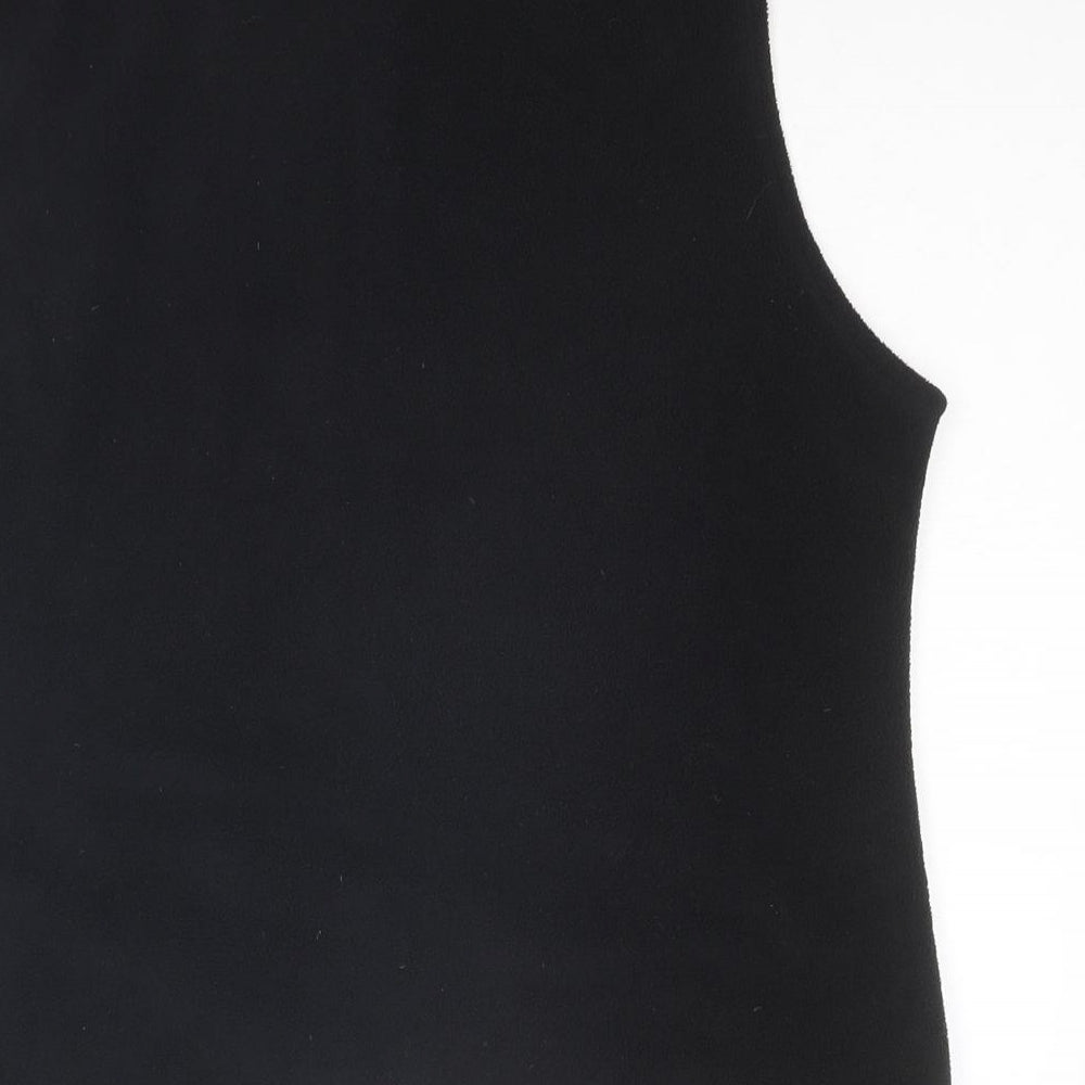 Marks and Spencer Womens Black Gilet Jacket Size 14 Zip