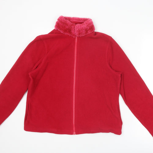District Womens Pink Jacket Size 12 Zip