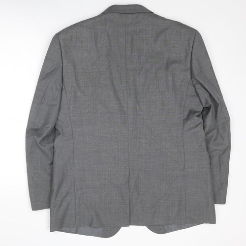 Marks and Spencer Mens Grey Polyester Jacket Suit Jacket Size 44 Regular