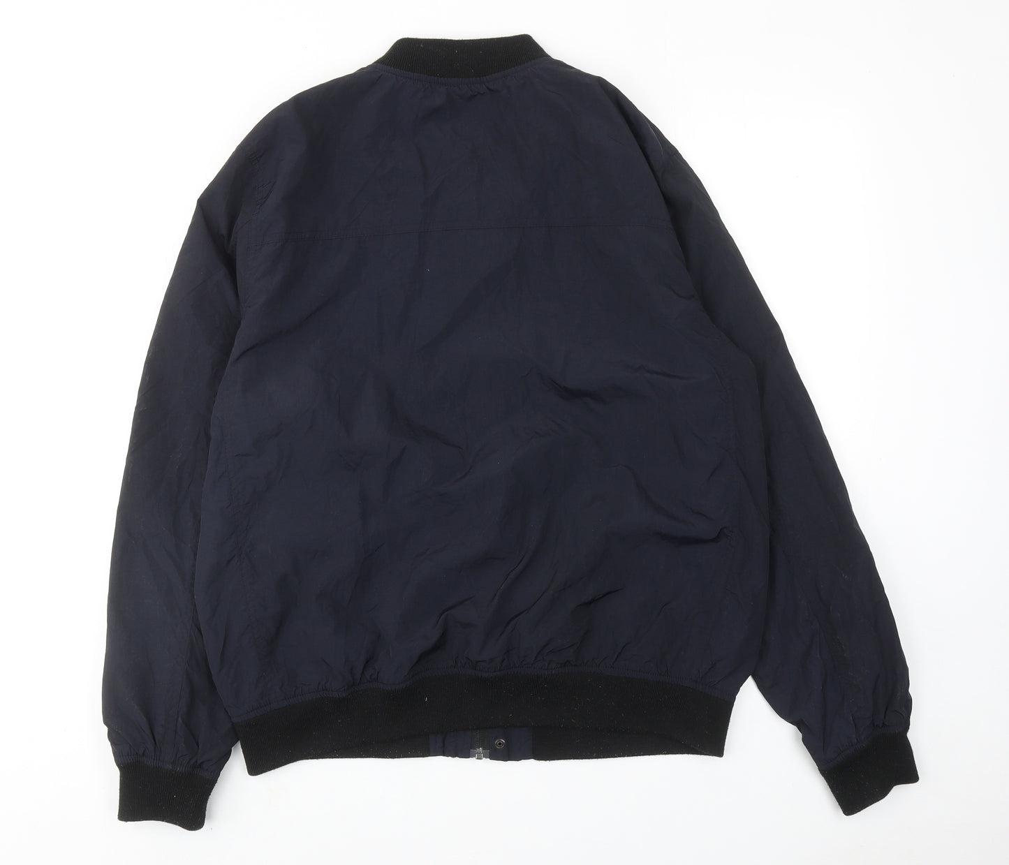 ASOS Mens Blue Bomber Jacket Jacket Size L Zip