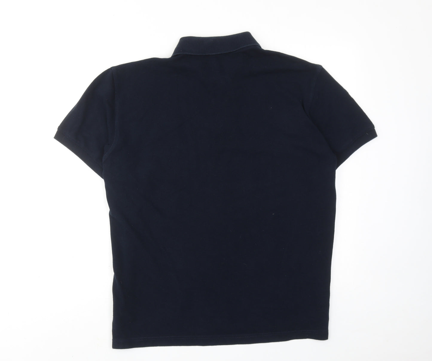 Polo Ralph Lauren Mens Blue Cotton Polo Size L Collared Button