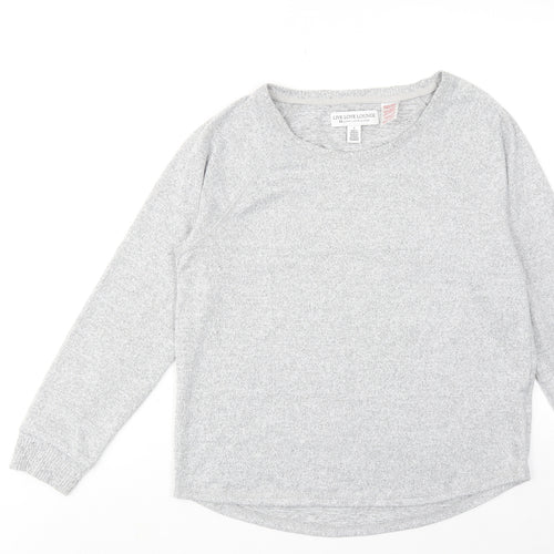 Karen Neuburger Womens Grey Polyester Pullover Sweatshirt Size S Pullover