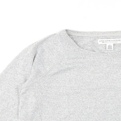 Karen Neuburger Womens Grey Polyester Pullover Sweatshirt Size S Pullover