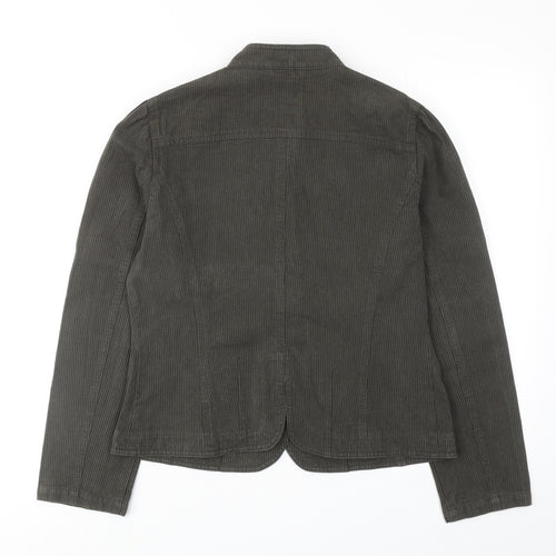 Per Una Womens Green Jacket Blazer Size 14 Button
