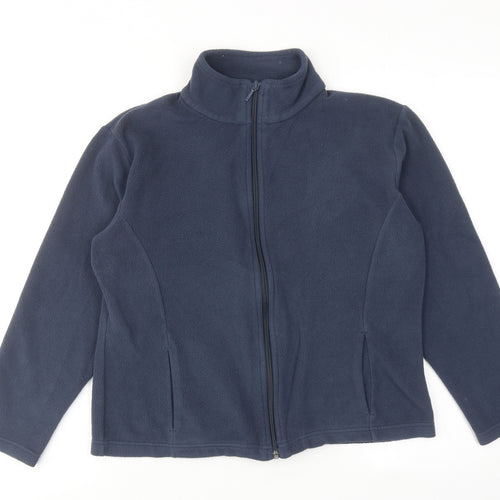 Marks and Spencer Womens Blue Jacket Size 16 Zip